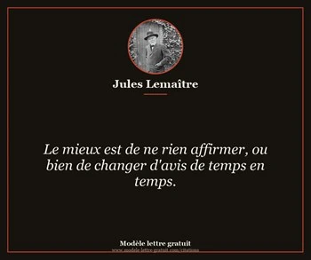 Citation de Jules Lemaître