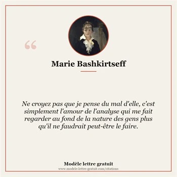 Citation Marie Bashkirtseff