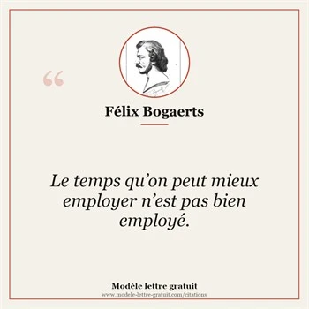 Citation Félix Bogaerts