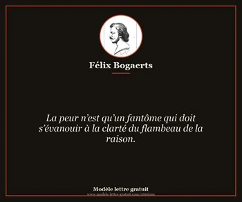 Citation de Félix Bogaerts