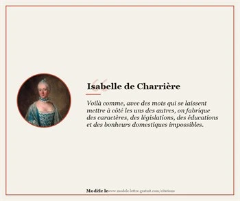 Citations Isabelle de Charrière
