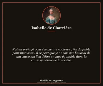 Citation de Isabelle de Charrière