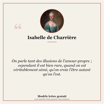 Citation Isabelle de Charrière