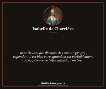 Citation de Isabelle de Charrière