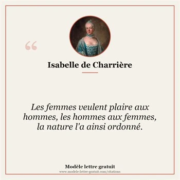 Citation Isabelle de Charrière