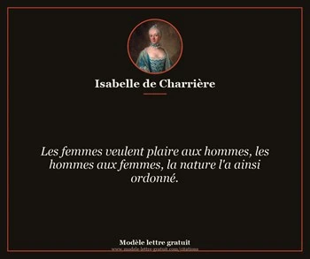 Citation de Isabelle de Charrière