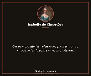 Citation de Isabelle de Charrière