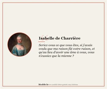 Citations Isabelle de Charrière