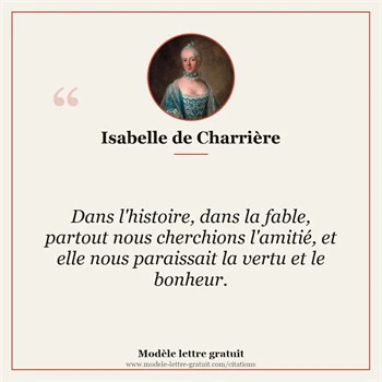 Citation Isabelle de Charrière