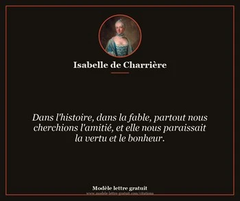 Citation de Isabelle de Charrière