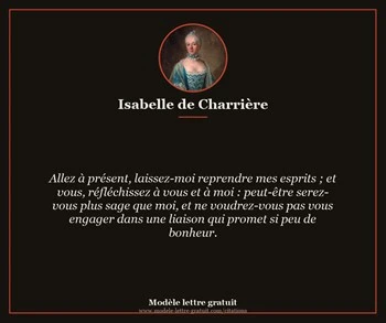 Citation de Isabelle de Charrière