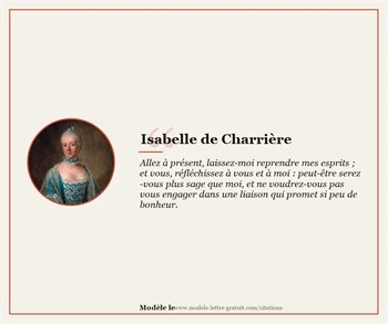 Citations Isabelle de Charrière