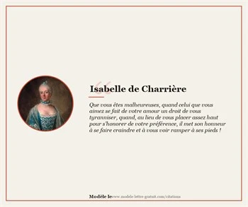 Citations Isabelle de Charrière