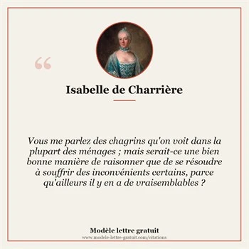 Citation Isabelle de Charrière