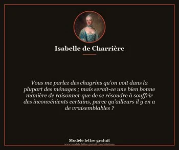 Citation de Isabelle de Charrière