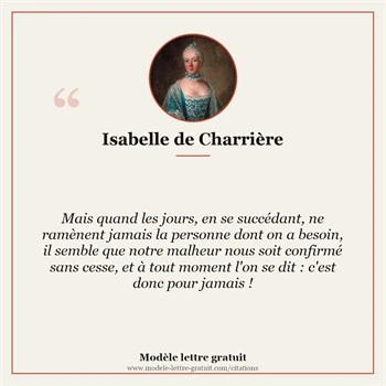 Citation Isabelle de Charrière