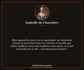 Citation de Isabelle de Charrière