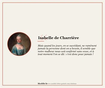 Citations Isabelle de Charrière