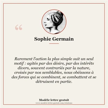 Citation Sophie Germain