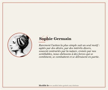 Citations Sophie Germain