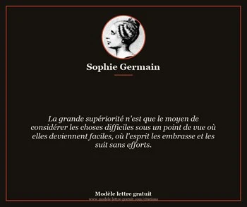 Citation de Sophie Germain