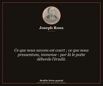Citation de Joseph Roux