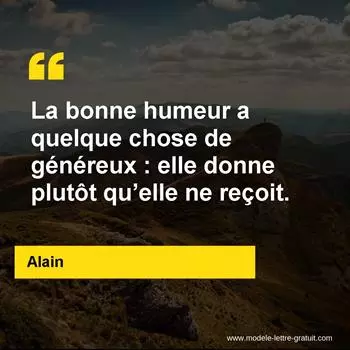 Citation Alain
