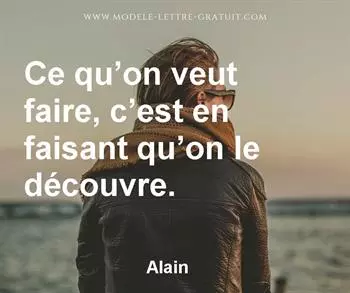 Citation de Alain