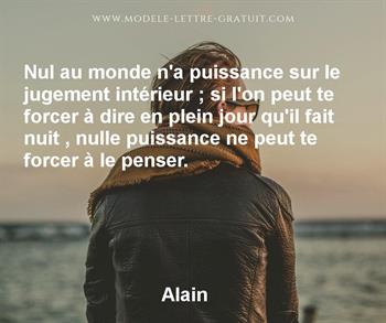 Citation de Alain