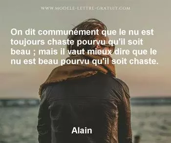 Citation de Alain