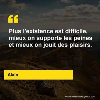 Citation Alain
