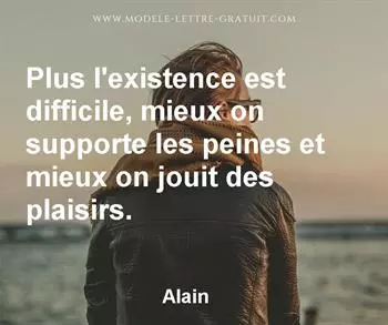 Citation de Alain