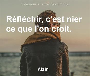 Citation de Alain