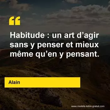 Citation Alain