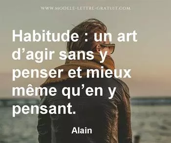 Citation de Alain