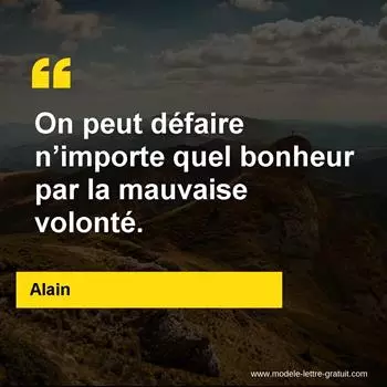 Citation Alain
