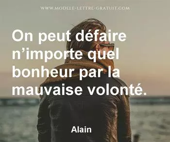 Citation de Alain