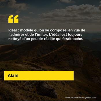 Citation de Alain