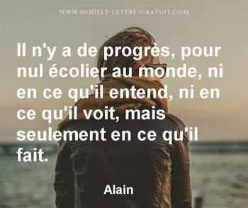 Citation de Alain