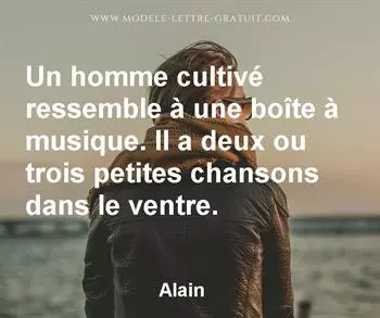 Citation de Alain