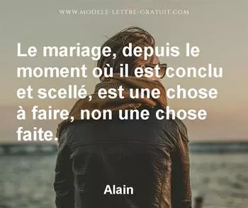 Citation de Alain