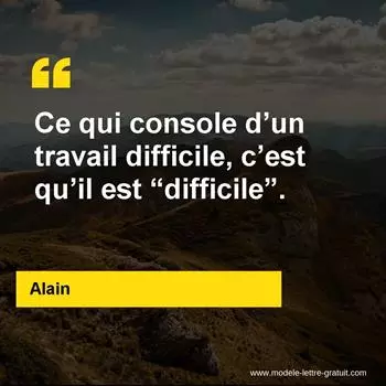 Citation Alain