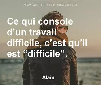 Citation de Alain