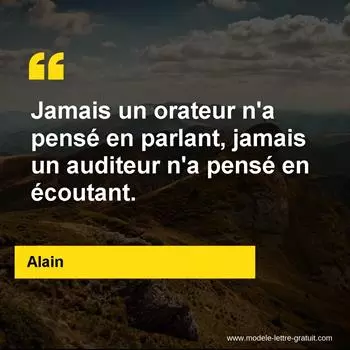 Citation Alain