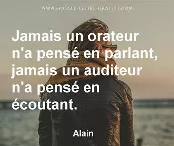 Citation de Alain