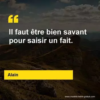 Citation Alain