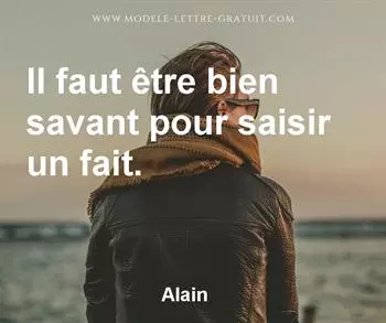 Citation de Alain