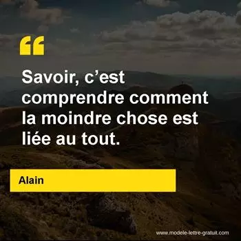 Citation Alain