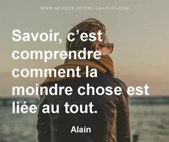 Citation de Alain