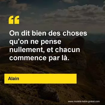 Citation Alain
